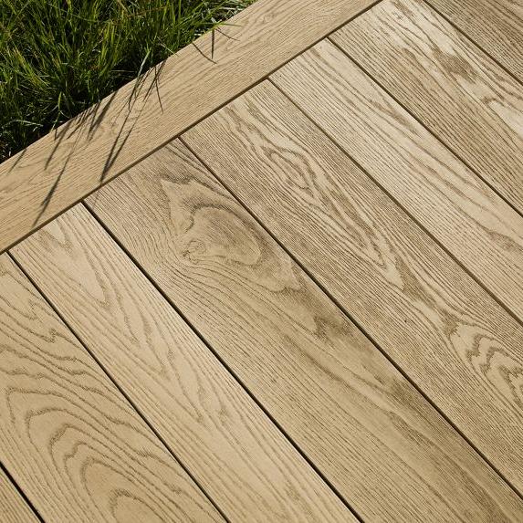 MDE126G | Vlonderplanken enhanced grain slim boards Golden Oak 3600x126x32mm