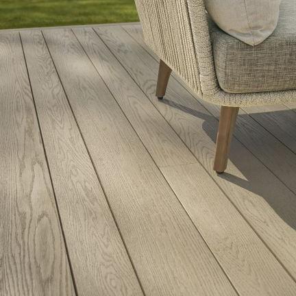 MDE126L | Vlonderplanken enhanced grain slim boards Limed Oak 3600x126x32mm