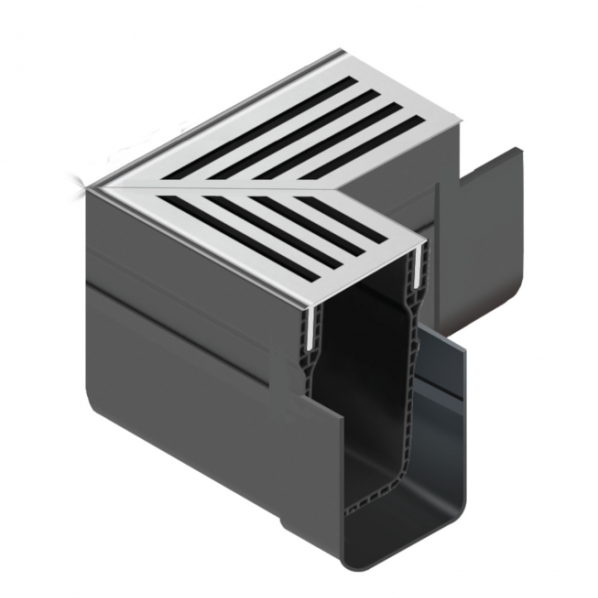 ACO Slim-Line Aluminium Hoekelement 90 graden