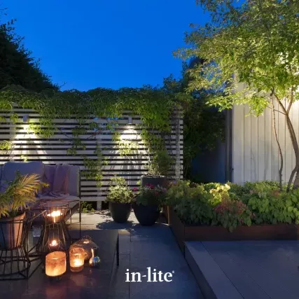 In-Lite Ace Down Wall 12V - Rosé Silver