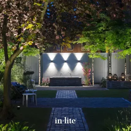 In-Lite Ace Up-Down Wall 12V - Rosé Silver