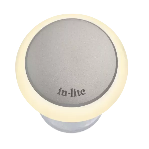 In-Lite Puck 22 LED grondspot 12V - Pearl Grey - Ø 22mm