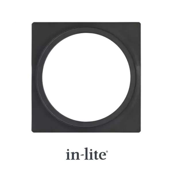 In-Lite PLATE 1 afdekplaat black geschikt voor Big Flux - Luna
