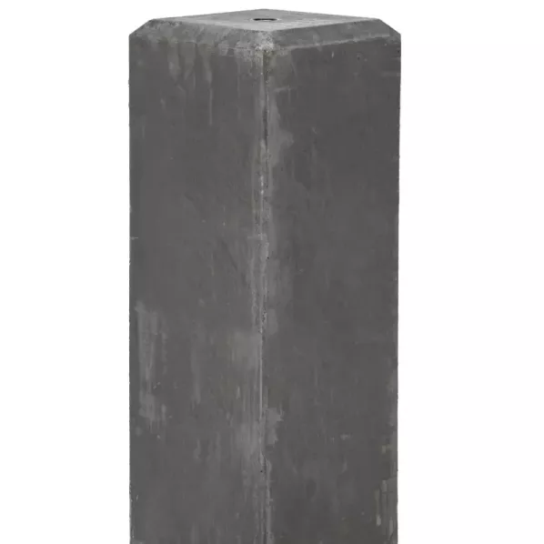 Betonpoer met verstelbare steun 18x18x50cm Antraciet, draadeind M20