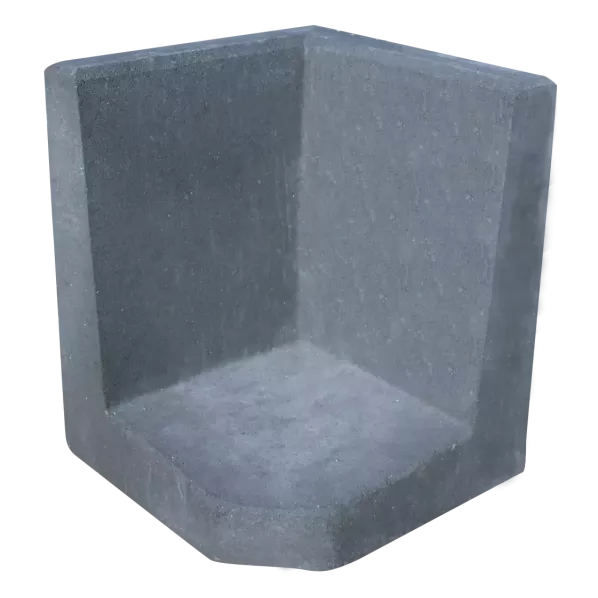 Hoek L-element 50x40x40 Antraciet