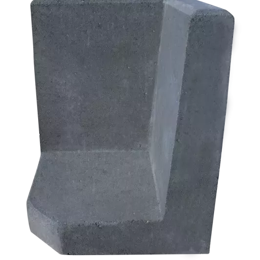 Hoek L-element 50x40x40 Antraciet