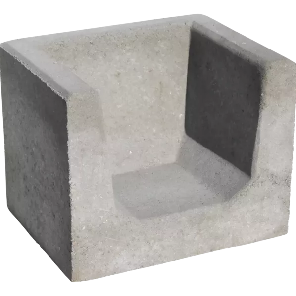 Hoek U-element 40x50x40 Grijs