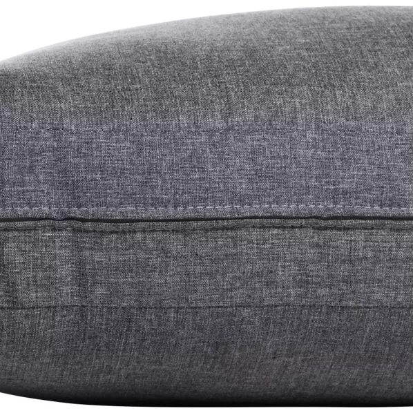 Cadiz loungeset in zwart aluminium met grijs polyester kussens en loungetafel