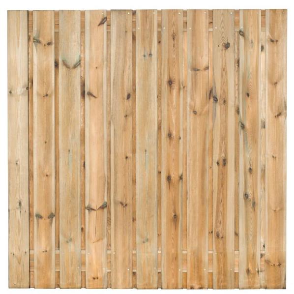Tuinscherm grenen groen geïmpregneerd, 23-planks (21 + 2) Zaltbommel 180 x 180 cm