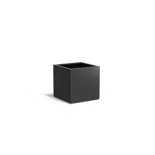 Plantenbak aluminium zwartgrijs 70x70x70cm
