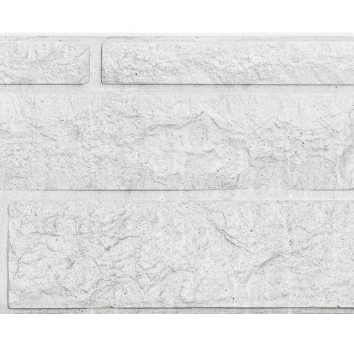 Berton©-motiefplaat wit/grijs H36 x D4,8 x L184 cm rotsmotief enkelzijdig
