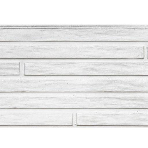 Berton©-motiefplaat smal wit/grijs H26 x D4,8 x L184 cm Lungo