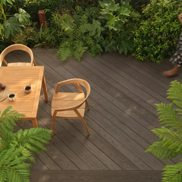 MDE176Y | Vlonderplanken enhanced grain Ebony Grey 3600x176x32mm