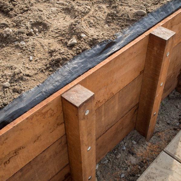 Hardhout beschoeiing schot 40mm 60 x 200 cm - duurzaamheidsklasse 1