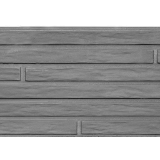 Berton©-motiefplaat smal antraciet H26 x D4,8 x L184 cm Lungo