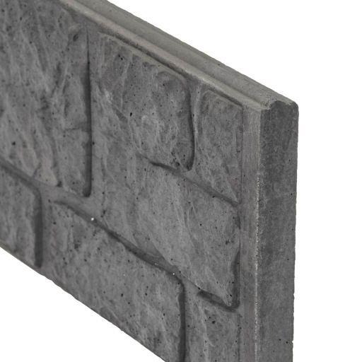 Berton©-motiefplaat antraciet H36 x D4,8 x L184 cm romeinsmotief