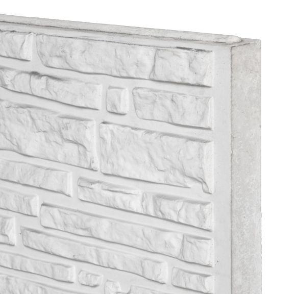 Berton©-motiefplaat wit/grijs H36 x D4,8 x L184 cm Rustico