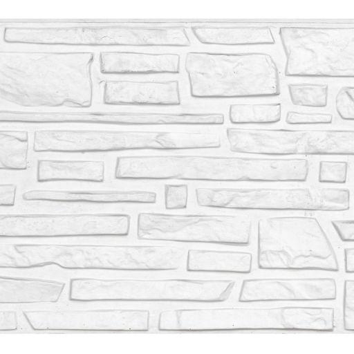 Berton©-motiefplaat wit/grijs H36 x D4,8 x L184 cm Rustico