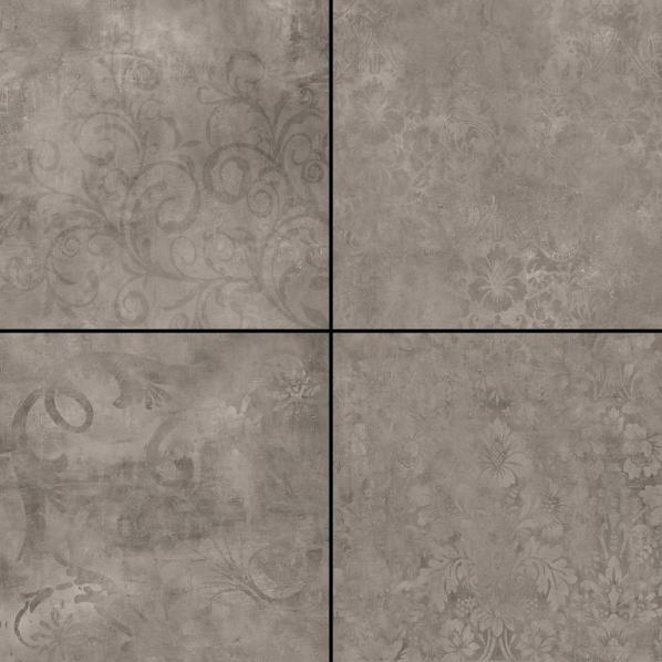 Kera Twice 60x60x4,8 cm Fiammato Gris Decor