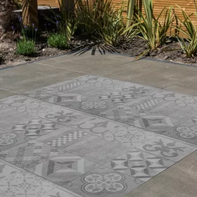 Ceramiton Titan 60x60x4cm Mosaïc Silver