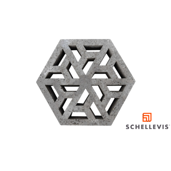 Schellevis Oudhollands Eco0Tegel 37,5x37,5x7 Antraciet