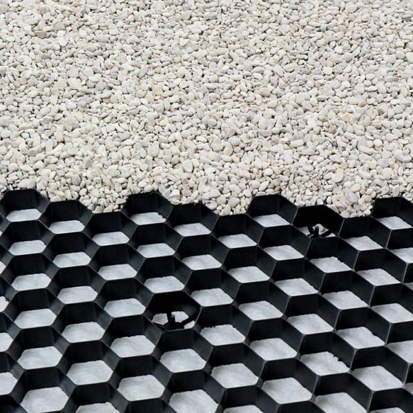 EuroGravel PLUS splitplaat zwart + anti-worteldoek