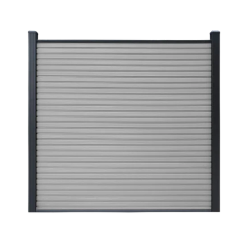 Composiet schutting Rhombus Grijs 180x180cm