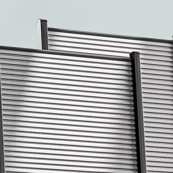 Composiet schutting Rhombus Grijs 180x180cm
