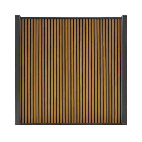 Composiet Schutting Rhombus Verticaal Eiken 185x10cm