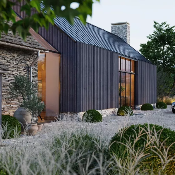 MCB360X | Envello Cladding Board & Batten+ Anthracite* 3600x200x26/14mm