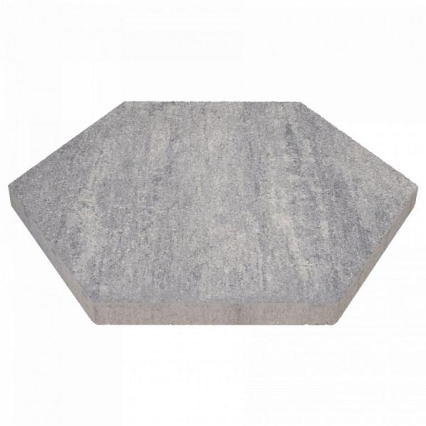 Soft Comfort Zeskant 60/52,5x30x4 cm Grezzo