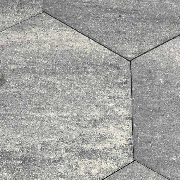 Soft Comfort Zeskant 60/52,5x30x4 cm Grezzo