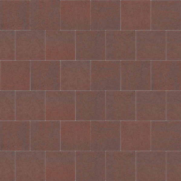 ExcluKera 20x20x6 cm KOMO rood-zwart met deklaag