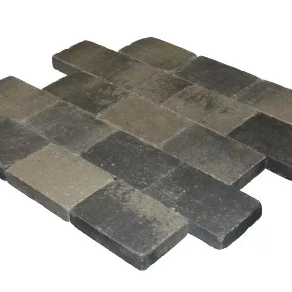 MB Drumstone 20x30x6 grijs/zwart genuanceerd