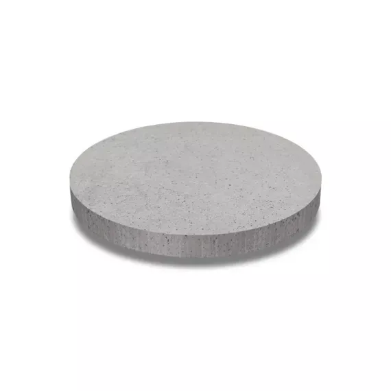 Oud hollandse tegel rond 100x100x7 grijs