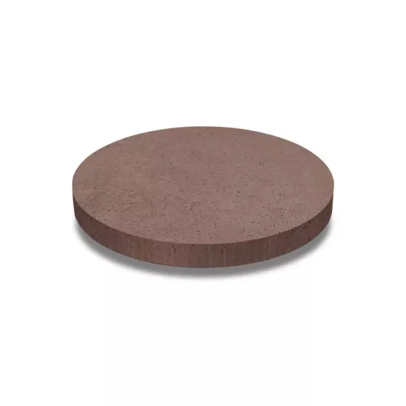 Oud hollandse tegel rond 100x100x7 roodbruin