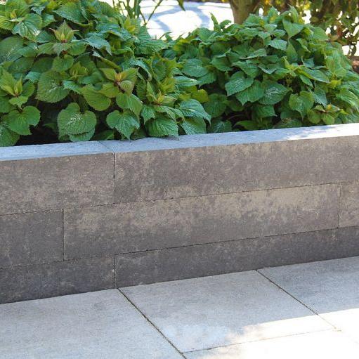 Forto Walling 60x10x10cm grijs/zwart